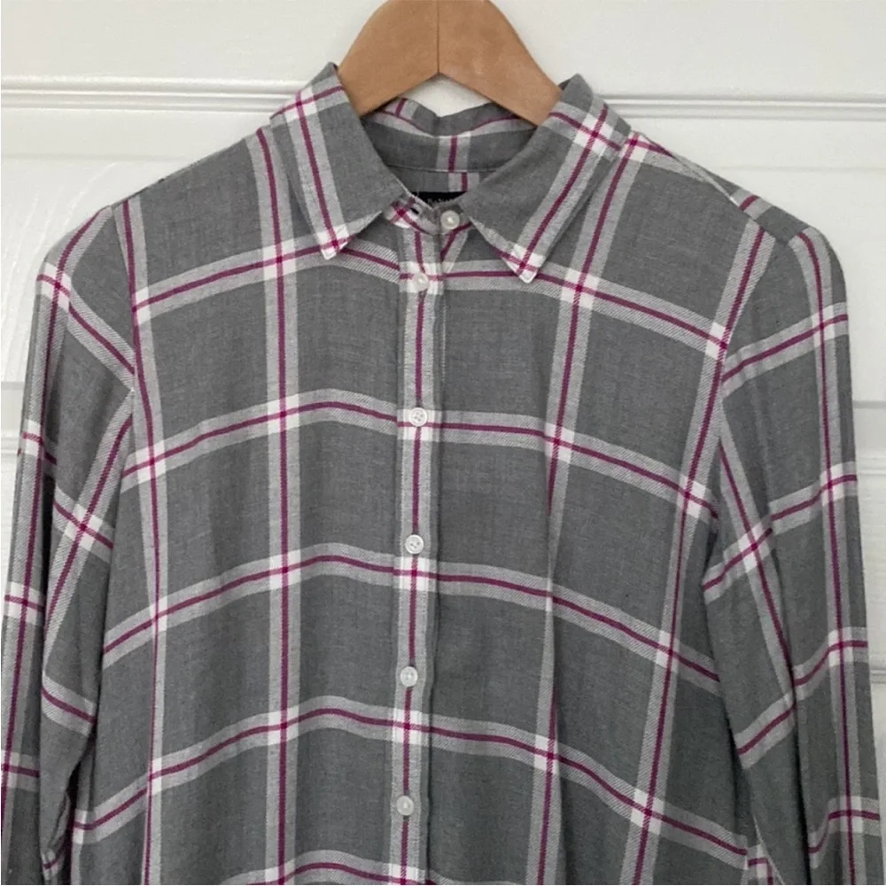 NWOT Banana Republic Dillion Classic Fit Flannel Shirt XS - Picture 6 of 11